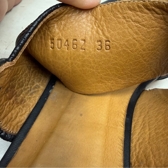 Coclico Black Leather Driggs Pointed Flats Size 36 - Picture 9 of 9